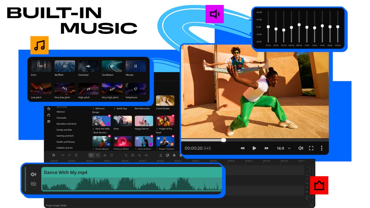 Movavi Academic music and sounds