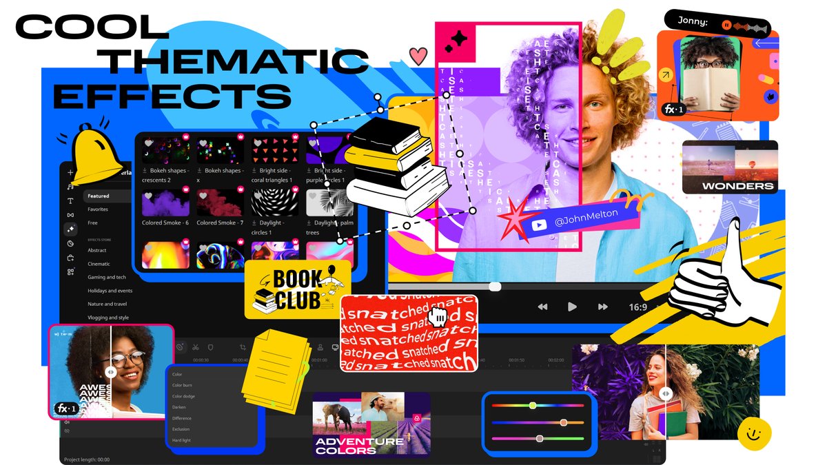 Movavi Academic thematic effects