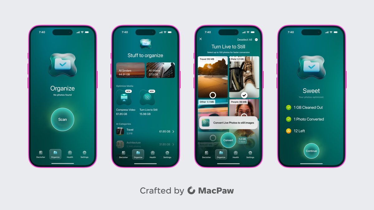 CleanMy®Phone Organize module