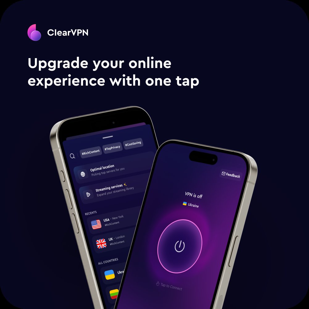 ClearVPN — upgrade your online experience with one tap