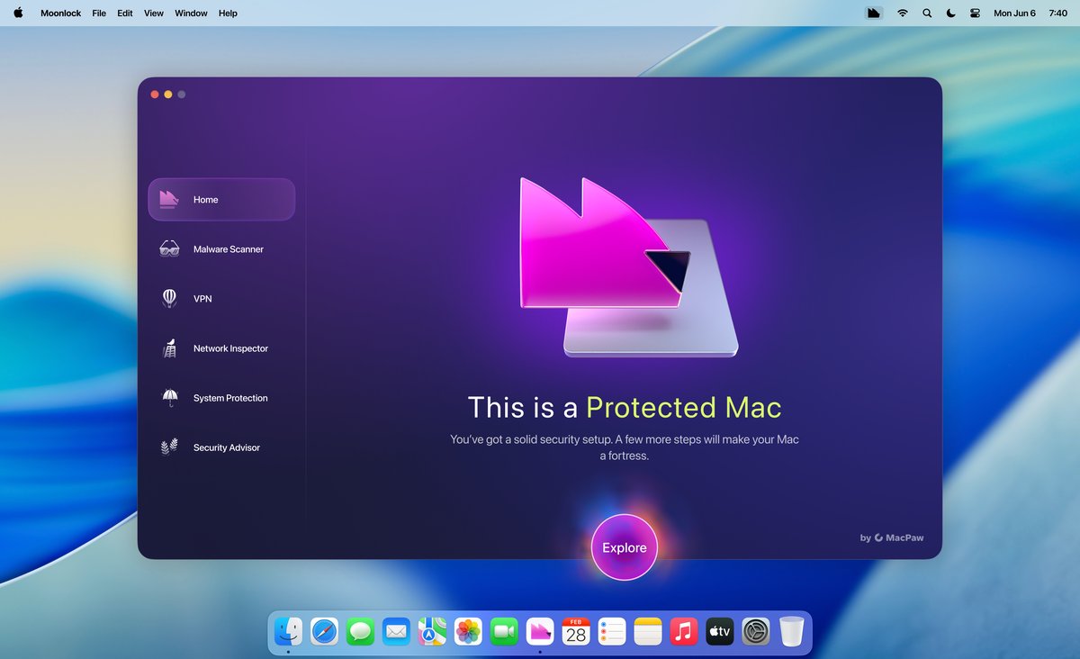 Moonlock home — this is a Protected Mac